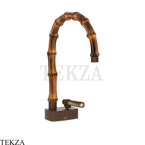Gessi Jacqueline Смеситель для раковины, без донного клапана 77201-845, бронза Dark Brush