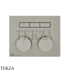 Gessi HI-FI Термостатический смеситель на 3 потока, внешняя часть 63006-149, Finox Brushed Nickel