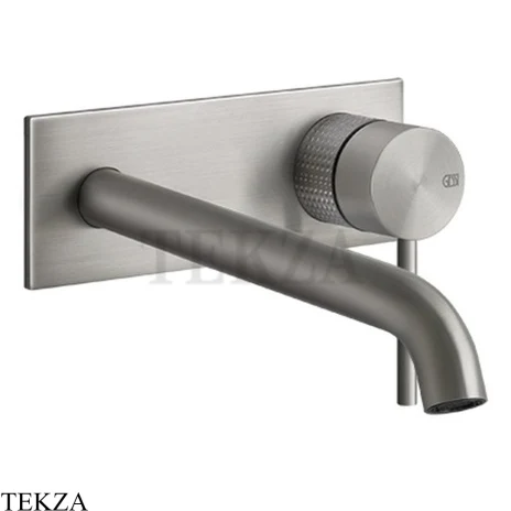 Gessi 316 CESELLO Смеситель для раковины длинный, внешняя часть 54490-239, Steel Brushed