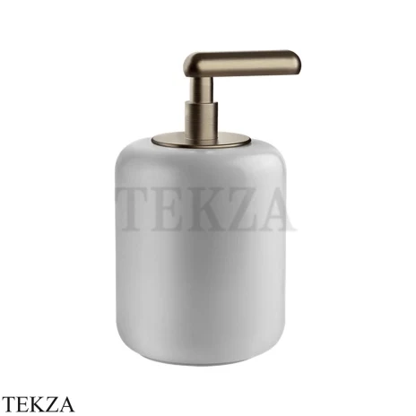 Gessi Goccia Дозатор для жидкого мыла, белая керамика 38037-761, Coffee Bronze Br. PVD