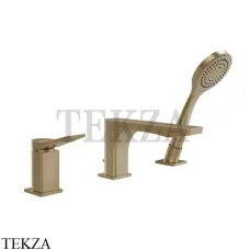 Gessi RILIEVO Смеситель для ванны с гарнитуром 59037-726, Warm Bronze Br