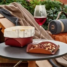 ADJ Корзина-ёмкость для хлеба 15x15 см 0039.30/09, бордо/коньяк