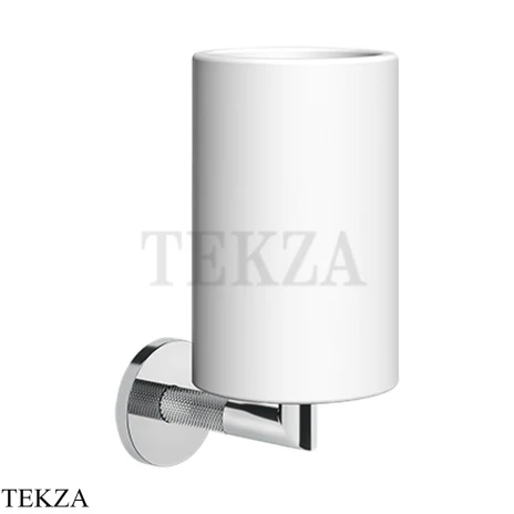 Gessi ANELLO Стакан настенный, композит белый 63707-031, хром глянец