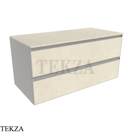 Flaminia Cubika тумба под раковину подвесная 105×50×50 см, 2 ящика, керамогранит Fokos Sale