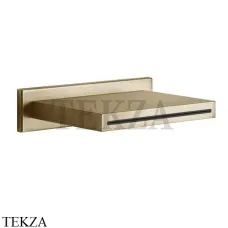 Gessi CASCATA Каскадный излив настенный 20293-726, Warm Bronze Br.