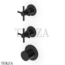 Zucchetti Helm Термостат для душа на 2 потока, внешняя часть ZHM802.XP81, brushed total black PVD