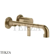 Gessi INCISO Смеситель для раковины с длинным изливом, внешняя часть 58089-726, Warm Bronze Br.