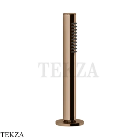 Gessi Душевой комплект на борт ванны, шланг, держатель 63327-030, медь глянец