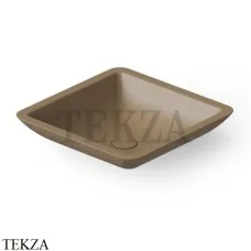 Dea Design Washbasins Раковина настольная квадратная Solid Surface DD9003 425 2, Light Camel №2