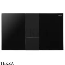 Viega Prevista Visign for Style 24 Панель смыва 773311, акриловый черный насыщенный/ пластик черный матовый