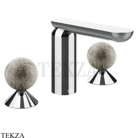 Gessi Perle Смеситель для раковины на 3 отв., без гарнитура 74665-031, хром глянец