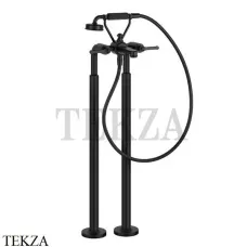 Gessi VENTI20 Смеситель для ванны напольный с гарнитуром 65128-299, Black XL