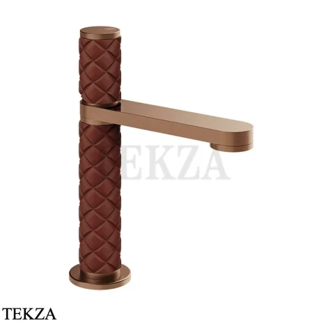 Gessi Pelle Tresse Смеситель для раковины, без сливного гарнитура 78202-445, Red Cherry/ Copper Br. PVD