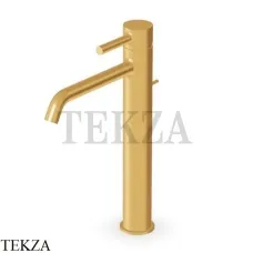 Zucchetti Pan Смеситель для раковины, с донным клапаном ZP6218.C41, brushed gold