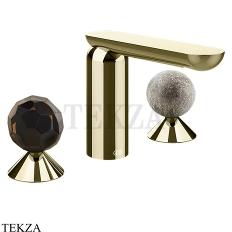 Gessi Perle Смеситель для раковины на 3 отв., без гарнитура 74265-710, шампань глянец
