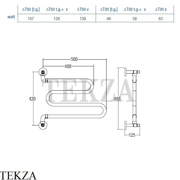 Margaroli Vento 406 Полотенцесушитель для ГВС 406OB, бронза classic