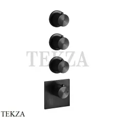 Gessi 316 WELLNESS Термостат 3 выхода, внешняя часть 54506-299, Black XL