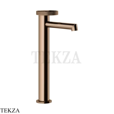 Gessi ANELLO Смеситель для раковины высокий, без донного клапана 63304-030, Copper PVD