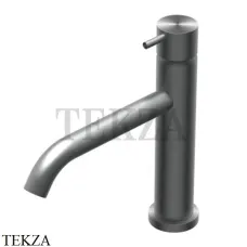 Ritmonio Diametro35 Inox Смеситель для раковины без донного клапана E0BA0124C IBX, Black Stainless Steel