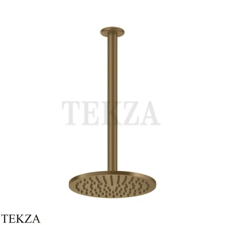 Gessi Goccia Верхний душ с потолочным кронштейном под размер 33664-791, Deep Bronze Br. PVD