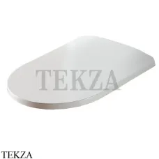 Artceram MONET Крышка с сиденьем Slim для унитаза soft-close MNA001 01 71, белый глянец-хром