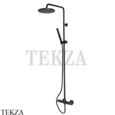 Bossini COSMO Black & White Душевая стойка с монокомандным смесителем L10095.073, черный матовый