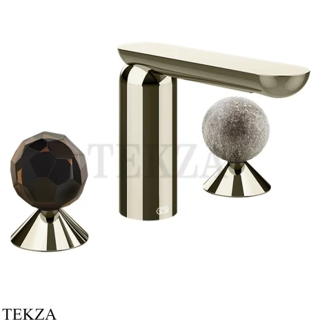Gessi Perle Смеситель для раковины на 3 отв., без гарнитура 74265-720, никель глянец