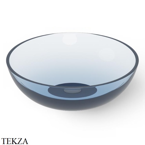 Dea Design Washbasins Раковина настольная D40 см Glasstech DD9038 400 R7, Royal Blue R7