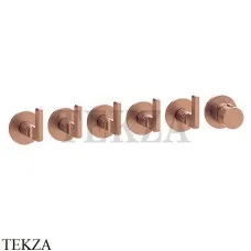 Gessi INCISO SHOWER Термостатический смеситель, 5 потоков, внешняя часть 58340-030, Copper глянец