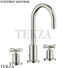 Dornbracht TARA Смеситель для умывальника 135, с донным клапаном 20710892-06, платина матовая