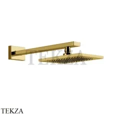 Gessi Rettangolo shower Верхний душ с кронштейном 20148-246, Gold PVD Gessi Rettangolo shower Верхний душ с кронштейном 20148-246, Gold PVD