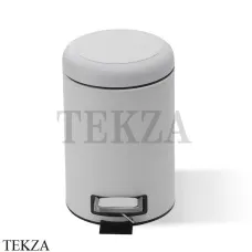 Decor Walther BROWNIE TE Ведро с педалью 0939550, белый матовый, эко-кожа