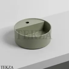 Cielo Theo Mini Round Раковина накладная с 1 отв. и без отв., без перелива LPLATFG AG, Agave