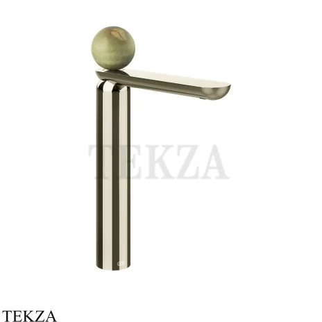 Gessi Perle Смеситель для раковины высокий, с донным клапаном 74553-720, никель глянец