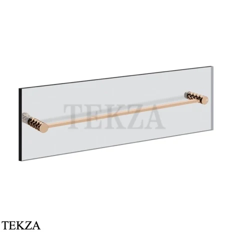 Gessi Pelle Tresse Полотенцедержатель для крепления на стекло, 60 см 78615-030, Copper PVD