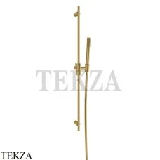 Gessi Habito CESELLO Штанга в комплекте с душевой лейкой и шлангом 70445-727, Brushed Brass