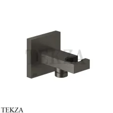 Gessi Rettangolo shower Вывод воды с держателем 20161-707, Black Metal Brushed