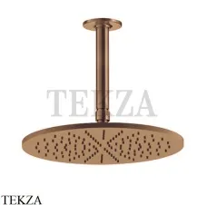 Gessi INCISO SHOWER Верхняя душевая лейка с кронштейном 58252-726, Warm Bronze Br.