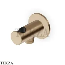 Zucchetti Вывод для душа с держателем Z93933.P31, brushed british gold PVD