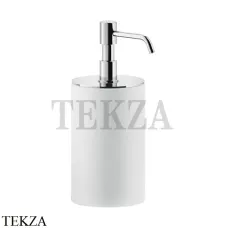 Gessi RILIEVO Дозатор для жидкого мыла настольный, композит белый 59537-031, хром глянец