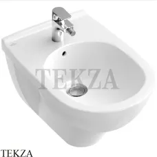 Villeroy & Boch O.NOVO Биде подвесное, 1 отверстие под смеситель 54600001, белый глянец