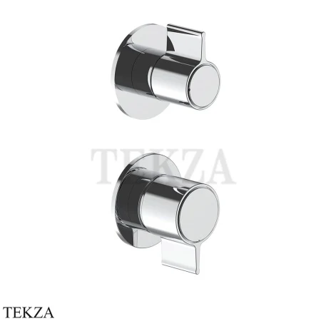 Fantini Flora Смеситель для душа, 3 потока, внешняя часть 7602J787B, хром глянец