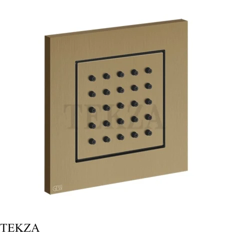 Gessi Rettangolo shower BODY JETS Боковая форсунка поворотная, внешняя часть 32984-791, Deep Bronze Brushed PVD