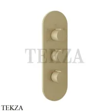 Gessi Ingranaggio-Anello Термостат для душа, 5 потоков, внешняя часть 43072-727, Brushed Brass