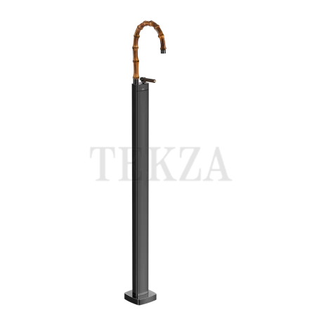 Gessi Jacqueline Смеситель для раковины напольный, внешняя часть 77295-706, black хром глянец