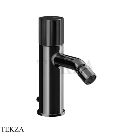 Gessi Habito RIGATO Смеситель для биде, с донным клапаном 70507-706, Black Metal PVD