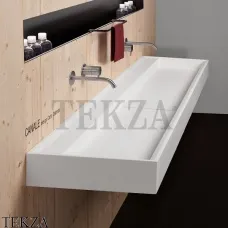 Antonio Lupi CANALE Раковина двойная навесная, из материала Flumood, белый матовый Antonio Lupi CANALE Раковина двойная навесная, из материала Flumood, белый матовый