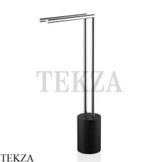Decor Walther Stone Black HT 2 Напольный полотенцедержатель 0971764, черный матовый-хром глянец