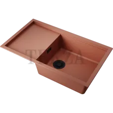 Omoikiri Sintesi 86 Кухонная мойка Artceramic прямоугольная с крылом 4997132 canyon