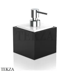 Decor Walther BROWNIE SSP Дозатор для жидкого мыла 0937160, черный матовый, эко-кожа